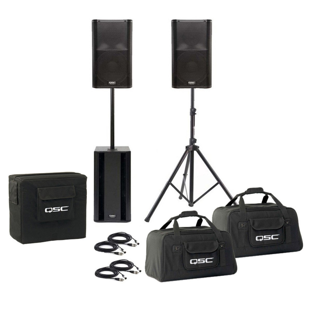 QSC powered speakers used by Seacoast DJ