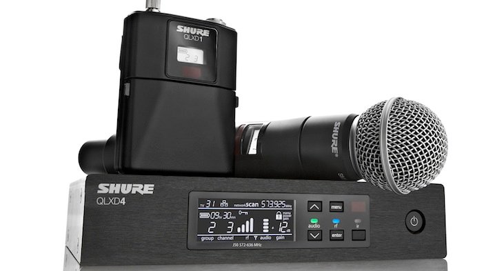 Shure QLX-D wireless microphone system