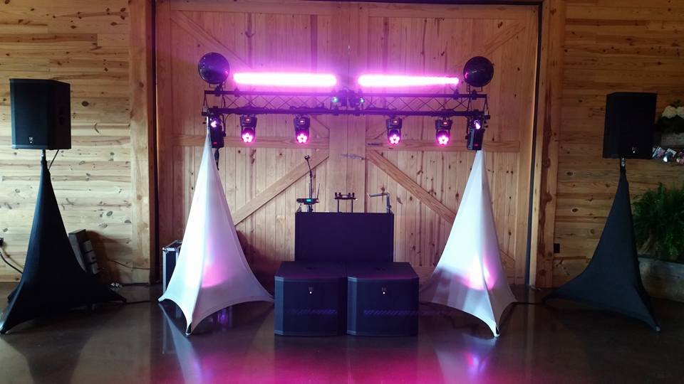 Professional intelligent lighting setup for a corporate event